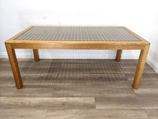 DINING TABLE Large Oak 3D Grid