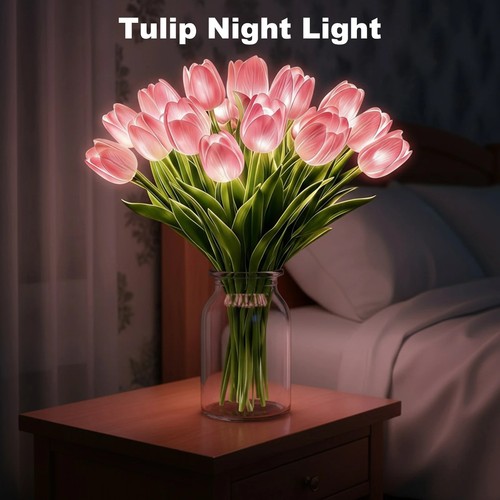 15x led tulip flower - 15x,