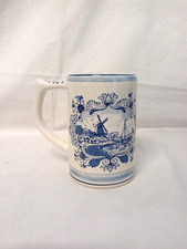 Delft Holland Blue and White Pottery Tankard