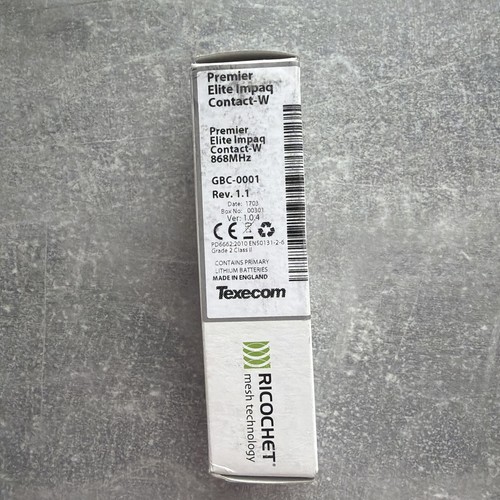 Texecom impaq wireless - texecom, impaq-w