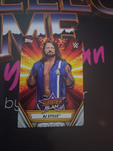Topps wwf wwe - wwf, aj