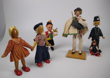 Vintage Folk Dolls 4 Polish plus 2 others