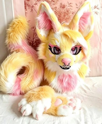 Fursuit long fur husky fox - husky,