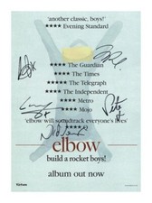 ELBOW ENTIRE GROUP AUTOGRAPHED SIGNED A4 POSTER PHOTO PRINT