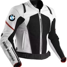 New BMW Motorcycle Leather Jacket  Motorbike Racing Biker Jacket CE In All Sizes