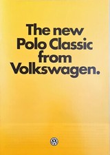 Volkswagen Polo Saloon Classic Brochure 1982
