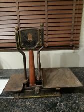 Vintage large WT Avery platform Balance scales With Crest to Weigh 28 no weights