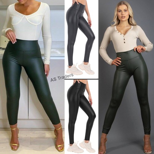 Womens ladies wet look - womens,