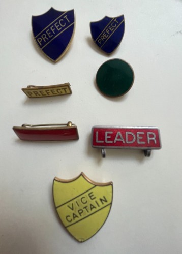 School enamel badges 1950's