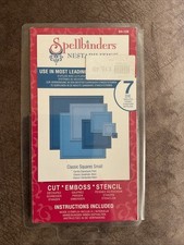 Spellbinders Nestabilities Set Of 7 Classic Squares Dies.