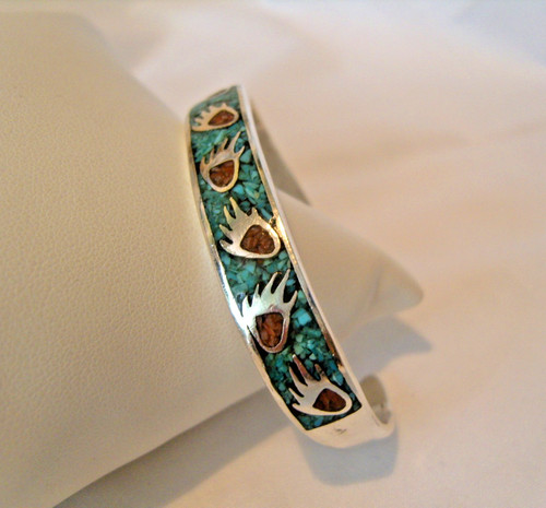 Bracelet silver turquoise - bracelet,