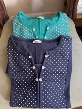 Ladies Jumpers x 2 Navy and Green 3/4 Sleeves