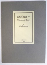 W.G. Grace - A Footnote to
