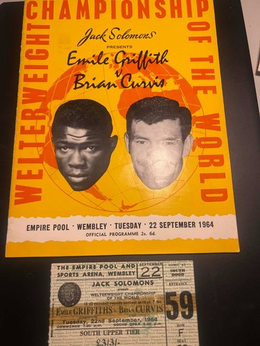 Boxing programme ticket 22nd - &,