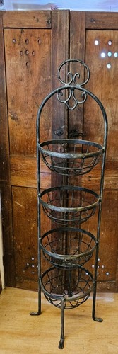 Wrought iron vegetable rack - rack, 3