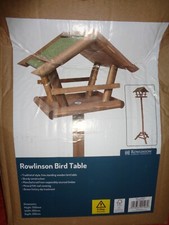 Rowlinson Wooden  Bird Table Free Standing House Feeder