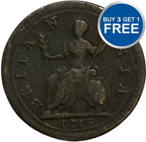 1717 1724 farthing - 1,