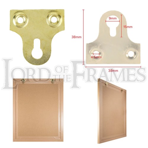 Keyhole mirror plates upside - plates,