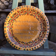 Antique 19th C. Slipware Wall