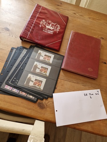 Stamp albums with stamps - stamp, super