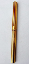 St DuPont 925 Sterling Silver Gold Plated Fountain Pen, 18k Gold Nib.