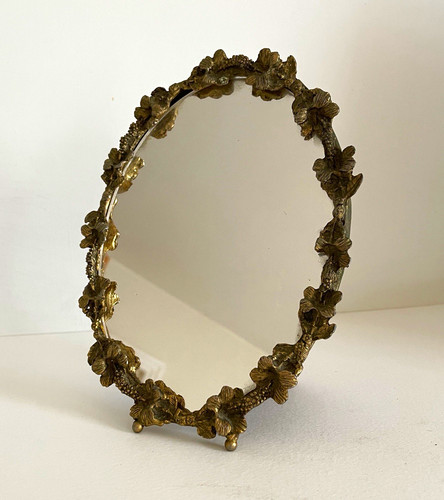Ornate floral gold metal - floral,