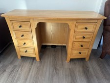 Solid Oak Dressing Table - Laura Ashley (W130, D45, H76cm)