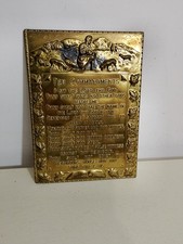 Vintage Brass Ten Commandments