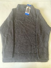 Well Worn Women's Soft Stretch Nep Yarn Sweater, Black Size Large NEW MN-09