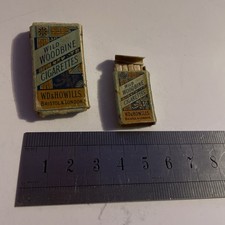 2x Miniature Dollhouse / Display Wild Woodbine Cigarettes W.D & H.O Wills