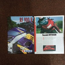 Suzuki RF900R Sales Brochure in English dated OCT 1995 .+ Bike test insert 94 .