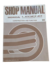 Honda Legend Coupe Shop Manual