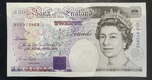 Old twenty pound note - old, £20