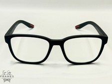 PRADA VPS06P DG1-1O1 Square Black Acetate Glasses Spectacles Frames Size 55