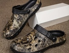camouflage clogs Shoes Size 9 Uk Men’s New Camping Fishing Bivvy Slippers 