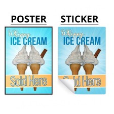 Ice Cream Sold Here Sticker
