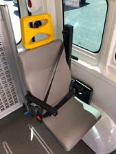 Rear Seat for Peugeot Boxer PTS van 2016.   Over wheel, pass. side, foldable.