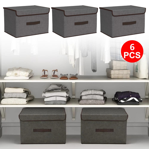 3pcs foldable canvas storage - 6/3pcs,