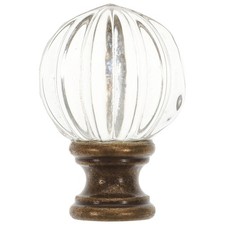 Lamp Finial Glass Ball Design