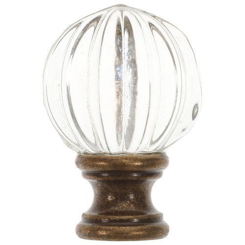 Lamp finial glass - ball, design