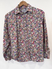 James Meade Liberty Print Shirt Size 16 Floral Long Sleeve Blouse