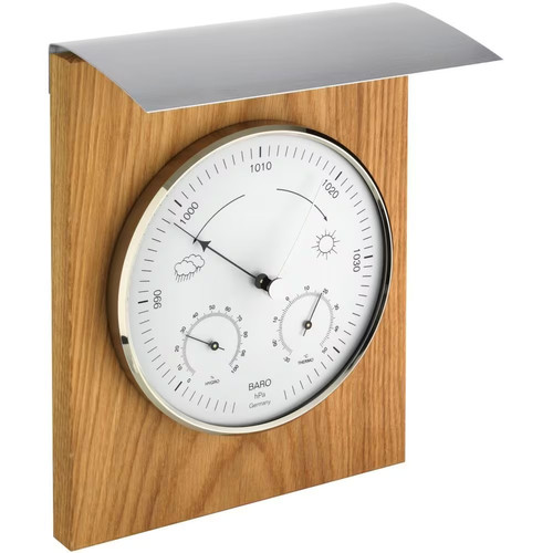 Outdoor oak barometer 5cm - oak, 25.5cm