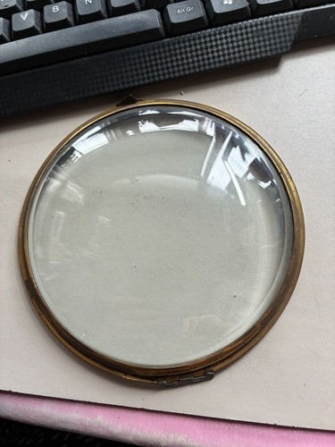 Vintage clock glass - glass,