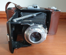 VINTAGE AGFA BILLY FOLDING CAMERA  WITH AGNAR 1: 6.3 /105 VARIO LENS & CASE