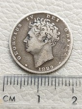 An 1829 George IV Silver Sixpence Coin