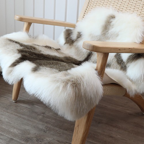 Reindeer printed faux - printed, fur
