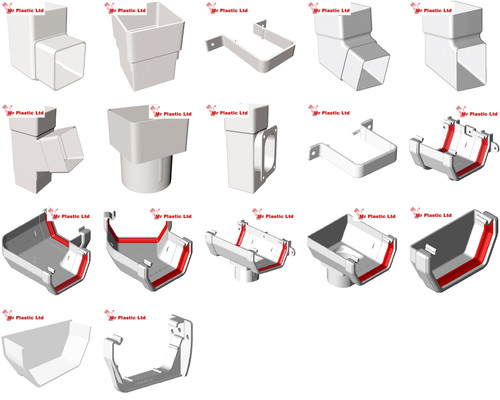 Freeflow 114mm square gutter - square, &