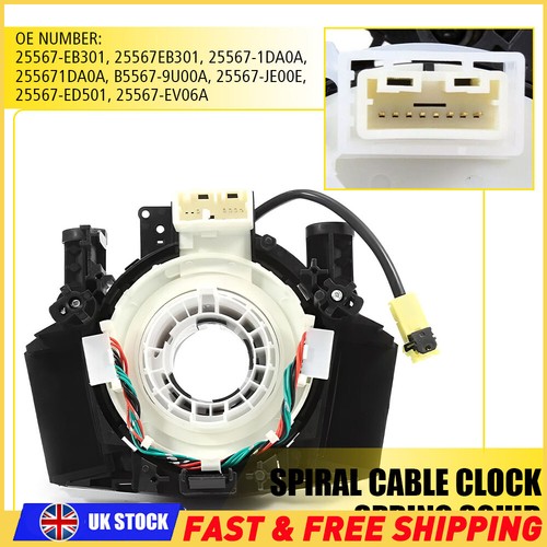 Squib spiral cable - squib, clock