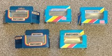 5 x Empty Blue Matchbox