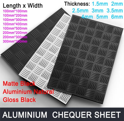 Aluminium bar tread plate - aluminium, 5